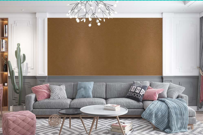 PANOU DECORATIV PVC - GOLD, 122 x 244 cm- Cu ridicare personala din depozit!!!