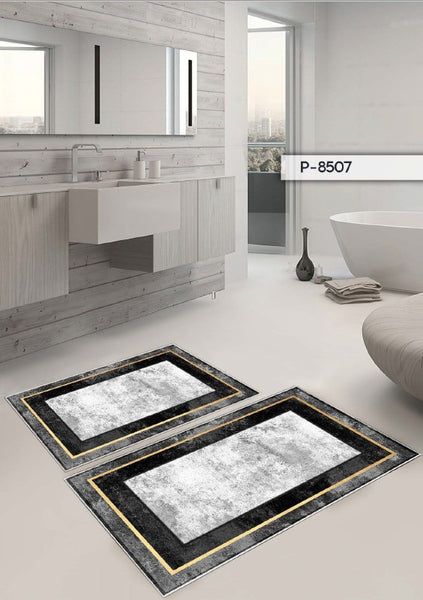 Set 2 covoare baie P-8507- q-home.ro