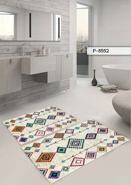 Set 2 covoare baie P-8552- q-home.ro