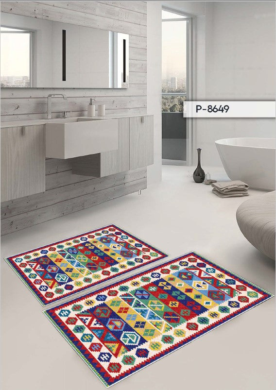 Set 2 covoare baie P-8649- q-home.ro