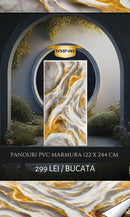 PANOURI DECORATIVE MARMURA PVC , AVENA WMP-041 , 122 x 244 cm