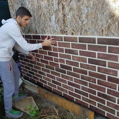 Panou decorativ polistiren Textura Caramida 653-208- Livrare rapida !