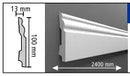 Plinta decorativa din Polimer Dur, 240 x 9.6 x 1.3 cm,  D314- Livrare rapida!