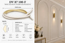 Profil decorativ flexibil din poliuretan DV 87 100-F – 244 × 2,4 × 1,3 cm- q-home.ro