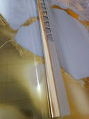 Profil inox 10x10 mm,  lungime 270 ml, GOLD oglinda