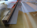 Profil inox 10x10 mm,  lungime 270 ml, GOLD oglinda