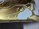 Profil inox 10x10 mm,  lungime 270 ml, GOLD oglinda