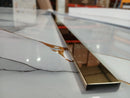 Profil inox U, 32 MM,  lungime 270 m, GOLD oglinda- q-home.ro