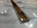 Profil inox U, 32 MM,  lungime 270 m, GOLD oglinda- q-home.ro