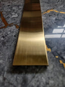 Profil inox U, 5 CM,  lungime 244 ml, GOLD satin