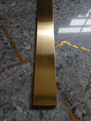 Profil inox U, 5 CM,  lungime 244 ml, GOLD satin