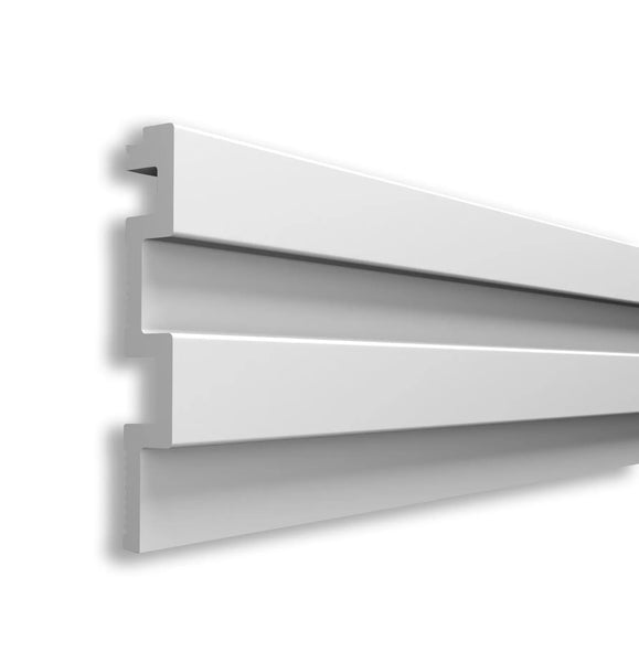Riflaj decorativ duropolimer, ALB, D 402-301 , 290 x 11,7 x 2 cm- Livrare rapida!