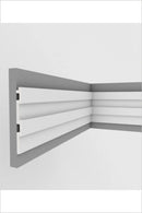 Riflaj decorativ duropolimer, ALB, D 402-301 , 290 x 11,7 x 2 cm- Livrare rapida!