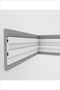 Riflaj decorativ duropolimer, ALB, D 402-301 , 290 x 11,7 x 2 cm- Livrare rapida!