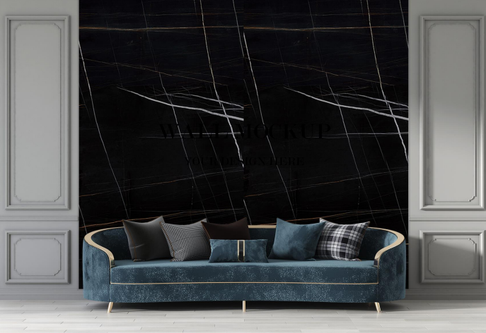 PANOURI DECORATIVE MARMURA PVC-SAHARA BLACK , 122 x 244 cm- Cu ridicare personala din depozit!!!