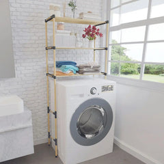 SEO-8166 RAFT MODULAR MULTIFUNCTIONAL DIN LEMN PENTRU BAIE- Livrare rapida!