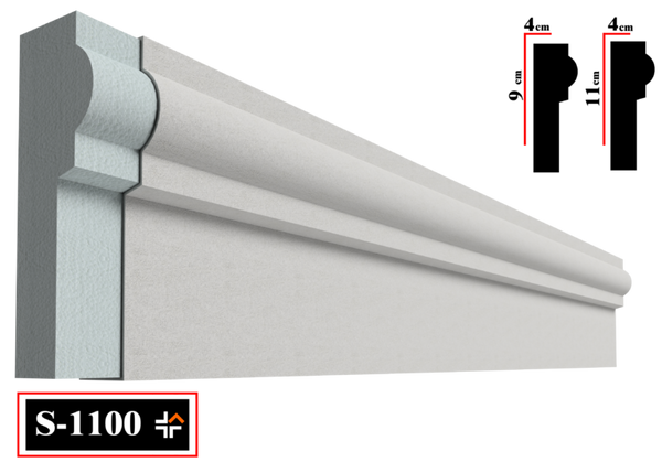 Ancadrament decorativ fereastra de exterior, S 1100-1- q-home.ro