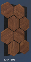 PANOU ACUSTIC HEXAGON MDF  - LAN 603 - 87,2 X 57,9 X 1 cm- q-home.ro