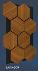 PANOU ACUSTIC HEXAGON MDF  - LAN 605 - 87,2 X 57,9 X 1 cm- q-home.ro