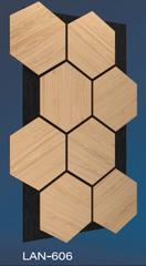 PANOU ACUSTIC HEXAGON MDF  - LAN 606 - 87,2 X 57,9 X 1 cm- q-home.ro