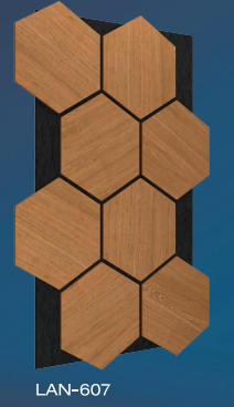 PANOU ACUSTIC HEXAGON MDF  - LAN 607 - 87,2 X 57,9 X 1 cm- q-home.ro