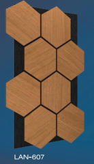 PANOU ACUSTIC HEXAGON MDF  - LAN 607 - 87,2 X 57,9 X 1 cm- q-home.ro