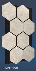 PANOU ACUSTIC HEXAGON MDF  - LAN 706- 87,2 X 57,9 X 1 cm- q-home.ro