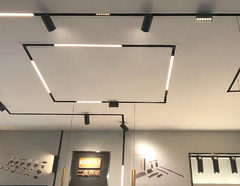 Sina Incastrata pentru Proiectoare Magnetice, 2m, Negru