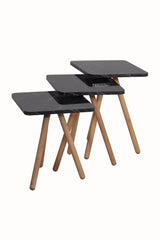Set 3 masute marmura Negru- Livrare rapida!