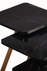 Set 3 masute marmura Negru- Livrare rapida!