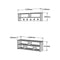 Set cuier Venice Alb-Nuc- Livrare rapida!