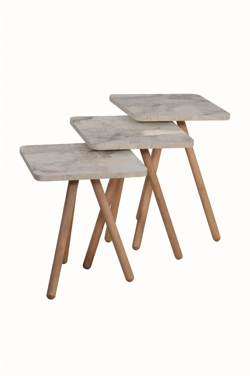 Set masute trio marmura colorata- Livrare rapida !