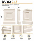 Set pilastru decorativ din poliuretan DV 82 242- q-home.ro