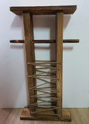 Suport din lemn natural pentru hartie igienica, 64 x 33 x 10 cm