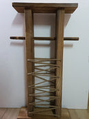 Suport din lemn natural pentru hartie igienica, 64 x 33 x 10 cm
