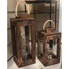 Suport lumanari Rustic duo- Livrare rapida!