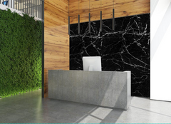 PANOURI DECORATIVE MARMURA PVC-TOPAZ SIYAH , 122 x 244 cm- Cu ridicare personala din depozit!!!