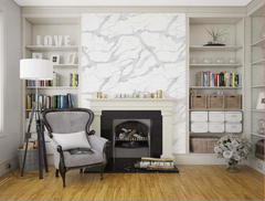 PANOU DECORATIVE PVC-WHITE MARBLE , 122 x 244 cm- Cu ridicare personala din depozit!!!