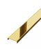 Profil inox U gold lucios , 244 x 5 cm