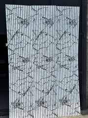 Riflaj decorativ din polistiren, alb / negru, LBX 012, 270 x 60 x 1,5 cm- q-home.ro