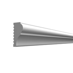 Brau decorativ din duropolimer, alb,D 101, 240 x 2 x 1 cm- Livrare rapida !