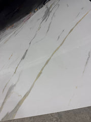 PANOU DECORATIV PVC imitatie marmura CARRARA GOLD, 122 x 270 cm