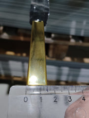 Profil inox U gold lucios , 244 x 1,5 cm