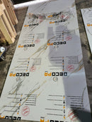 PANOU DECORATIV PVC imitatie marmura CARRARA GOLD, 122 x 270 cm