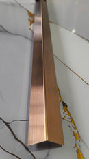 Profil inox COLTAR, 2 x 2 CM lungime 244 ml, bronz satin