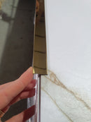 Profil inox T, pentru imbinari 2 CM lungime 270 ml, gold oglinda