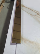 Profil inox T, pentru imbinari 2 CM lungime 270 ml, gold oglinda