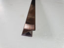 Profil inox T, pentru imbinari 2 CM lungime 244 ml, Bronz SATIN