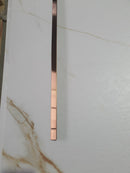 Profil inox T, pentru imbinari 2 CM lungime 244 ml, Bronz SATIN