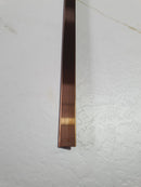 Profil inox T, pentru imbinari 2 CM lungime 244 ml, Bronz SATIN